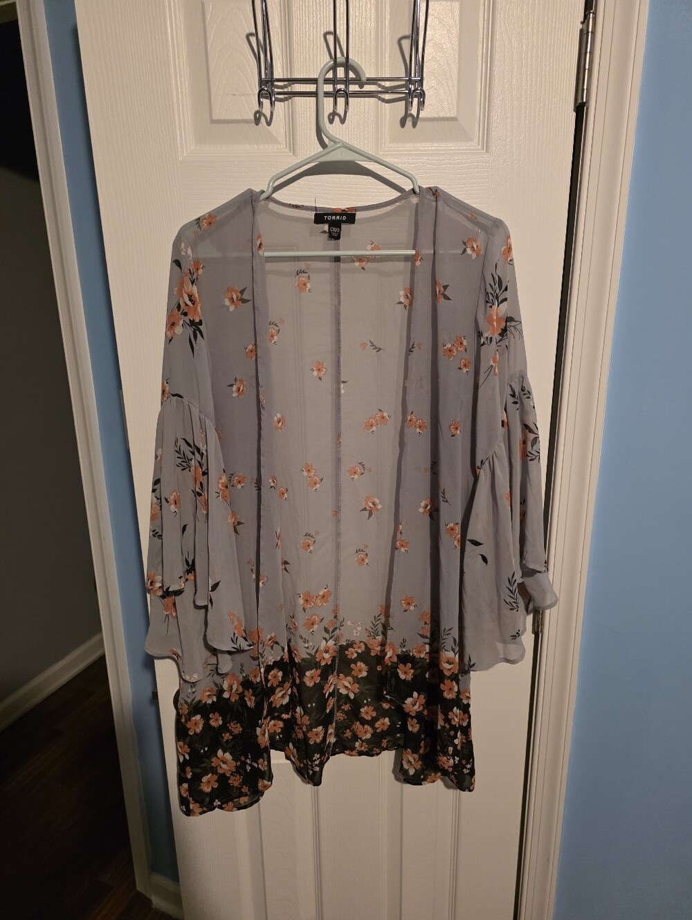 Torrid Floral Chiffon Kimono